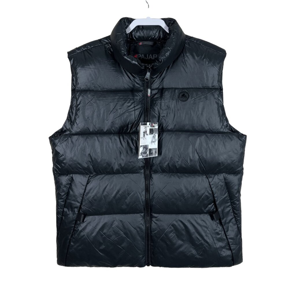 NWT Pajar Men’s Nashi Nylon Puffer Vest • Size XL • Black